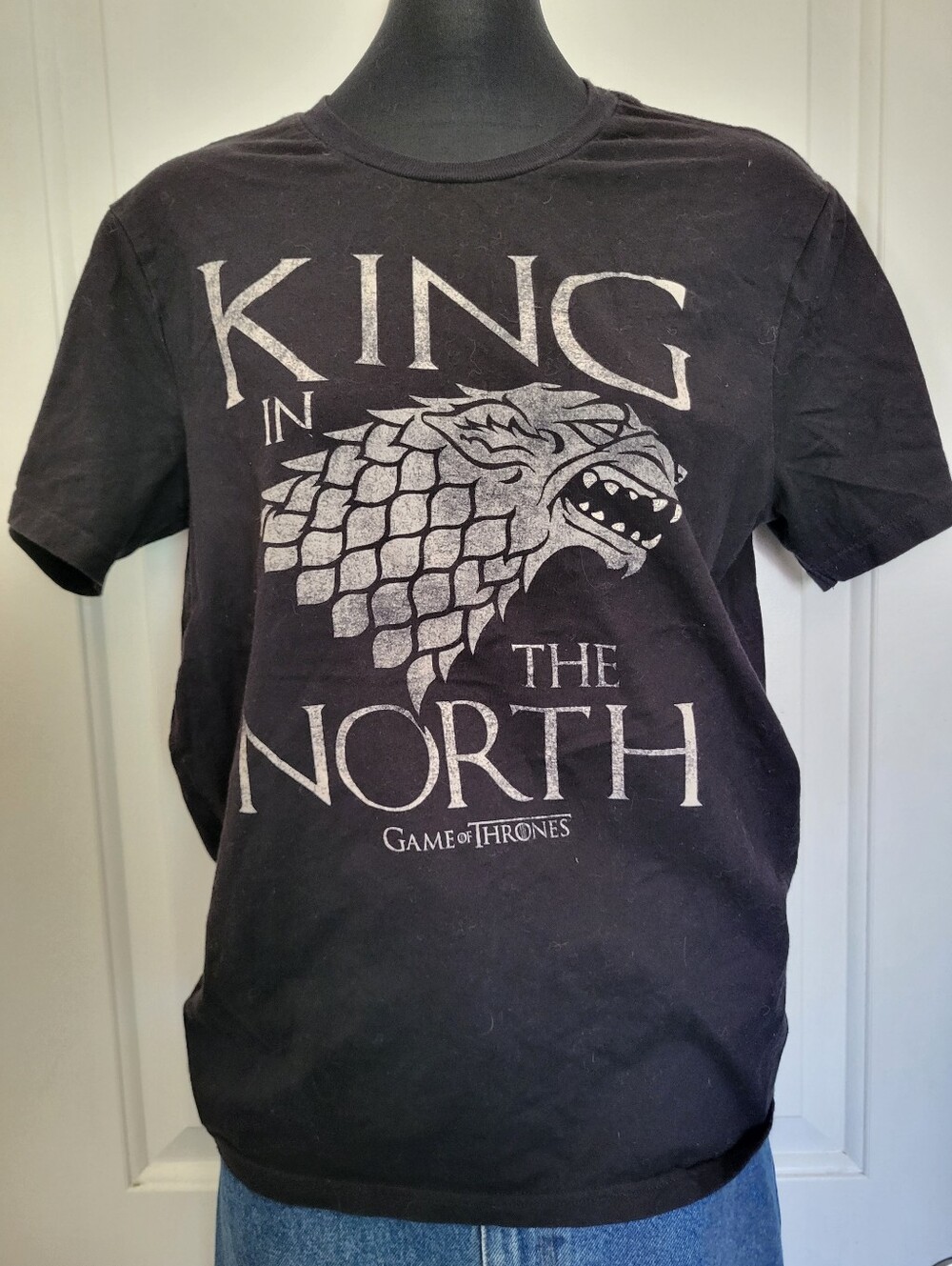 Game of Thrones King in the North Men's Black T-shirt